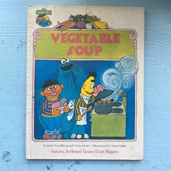 Vintage The Sesame Street Book Vegetable Soup - Picture 1 of 7